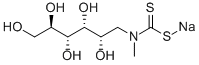 N-METHYL-D-GLUCAMINE DITHIOCARBAMATE, SODIUM SALT MONOHYDRATE Structure