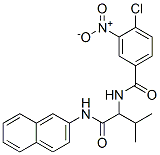 Benzamide, 4-chloro-N-[2-methyl-1-[(2-naphthalenylamino)carbonyl]propyl]-3-nitro- (9CI) Structure