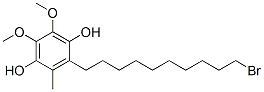 1,4-Benzenediol, 2-(10-bromodecyl)-5,6-dimethoxy-3-methyl- Structure