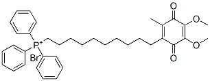 Phosphonium, 10-(4,5-dimethoxy-2-methyl-3,6-dioxo-1,4-cyclohexadien-1-yl)decyltriphenyl-, bromide 구조식 이미지