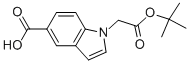 1-(2-TERT-BUTOXY-2-OXOETHYL)-1H-INDOLE-5-CARBOXYLIC ACID Structure