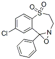 8-Chloro-3,4-dihydro-9b-phenyl-9bH-oxazirino[2,3-d][1,4]benzothiazepine 5,5-dioxide 구조식 이미지
