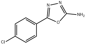 2-AMINO-5-(4-CHLOROPHENYL)-1 3 4-OXADIA& 구조식 이미지