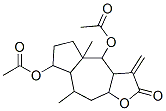 4,7-Bis(acetyloxy)decahydro-4a,8-dimethyl-3-methyleneazuleno[6,5-b]furan-2(3H)-one 구조식 이미지