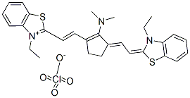 11-디메틸아미노-3,3'-디에틸-10,12-에틸렌티아트리카르보시아닌과염소산염 구조식 이미지