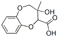 2H-1,5-Benzodioxepin-2-carboxylic  acid,  3,4-dihydro-3-hydroxy-3-methyl- Structure