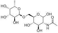 2-ACETAMIDO-2-DEOXY-6-O-(ALPHA-L-FUCOPYRANOSYL)-D-GLUCOPYRANOSE Structure