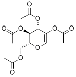 2,3,4,5-TETRA-O-ACETYL-1-DEOXY-D-ARABINO-HEX-1-ENOPYRANOSE, 구조식 이미지