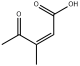 2-Pentenoic acid, 3-methyl-4-oxo-, (2Z)- (9CI) Structure