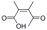 2-펜텐산,2,3-디메틸-4-옥소-,(2Z)-(9CI) 구조식 이미지