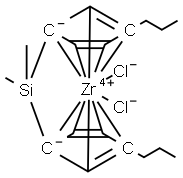 DIMETHYLSILYLBIS(3-N-PROPYLCYCLOPENTADIEN-1-YL)ZIRCONIUM DICHLORIDE 구조식 이미지