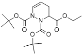Tetrahydro-pyridazine-1,2,3-tricarboxylic  acid  1,2-di-tert-butyl  ester  3-ethyl  ester Structure