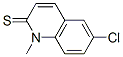 2(1H)-Quinolinethione,  6-chloro-1-methyl- Structure