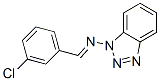 1-[(m-Chlorobenzylidene)amino]-1H-benzotriazole 구조식 이미지
