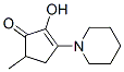 2-Hydroxy-5-methyl-3-(1-piperidinyl)-2-cyclopenten-1-one 구조식 이미지