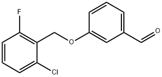 3-[(2-CHLORO-6-FLUOROBENZYL)OXY]BENZALDEHYDE Structure