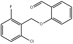 2-[(2-CHLORO-6-FLUOROBENZYL)OXY]BENZALDEHYDE Structure