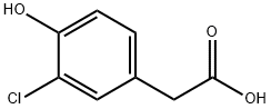 3-CHLORO-4-HYDROXYPHENYLACETIC ACID Structure