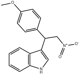 3-[1-(4-METHOXY-PHENYL)-2-NITRO-ETHYL]-1H-INDOLE 구조식 이미지