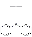 (3,3-diMethyl-1-butynyl)diphenylphosphine Structure