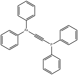 [(디페닐아르시노)에티닐]디페닐포스핀 구조식 이미지