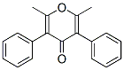 2,6-dimethyl-3,5-diphenyl-pyran-4-one 구조식 이미지
