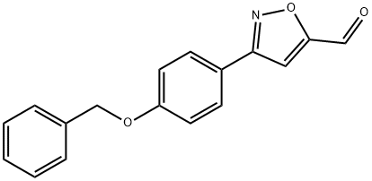 3-(4-BENZYLOXY-페닐)-ISOXAZOLE-5-CARBALDEHYDE 구조식 이미지