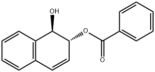 (1R,2R)-trans-1-Hydroxy-1,2-dihydro-2-naphthyl benzoate 구조식 이미지