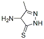 3H-Pyrazole-3-thione, 4-amino-2,4-dihydro-5-methyl- (9CI) Structure