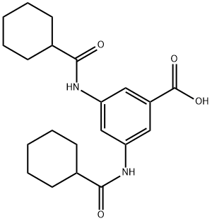 3,5-BIS-(CYCLOHEXANECARBONYL-AMINO)-BENZOIC ACID Structure
