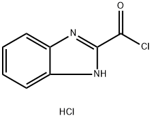 1H-BENZIMIDAZOLE-2-CARBONYL CHLORIDE HYDROCHLORIDE 구조식 이미지