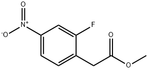 Methyl 2-Fluoro-4-nitrophenylacetate 구조식 이미지