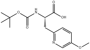 3-(5-메톡시피리딘-2-YL)-N-BOC-L-알라닌 구조식 이미지