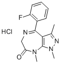 ZOLAZEPAM HYDROCHLORIDE (500 MG) Structure