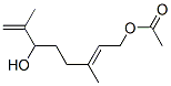 (6E)-2,6-Dimethyl-8-acetoxy-1,6-octadiene-3-ol 구조식 이미지