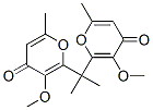 2,2'-Isopropylidenebis(3-methoxy-6-methyl-4H-pyran-4-one) Structure