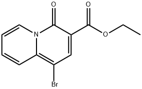 Ethyl 1-bromo-4-oxo-4H-quinolizine-3-carboxylate Structure