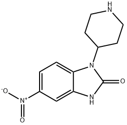 5-NITRO-1-PIPERIDIN-4-YL-1,3-DIHYDRO-BENZOIMIDAZOL-2-ONE Structure