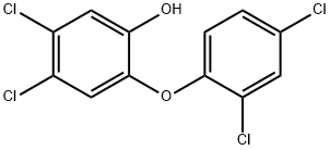 4,5-dichloro-2-(2,4-dichlorophenoxy)phenol Structure