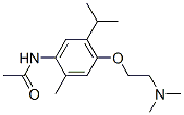 2-Acetylamino-5-(2-dimethylaminoethoxy)-p-cymene Structure