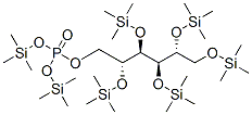 1-O,2-O,3-O,4-O,5-O-Pentakis(trimethylsilyl)-D-mannitol 6-[phosphoric acid bis(trimethylsilyl)] ester Structure