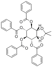 1,2-O-ISOPROPYLIDENE-3,4:5,6-TETRA-O-BENZOYL-MYO-INOSITOL Structure