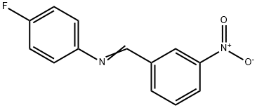 N-(3-Nitrobenzylidene)-4-fluoroaniline Structure