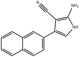 2-AMino-4-(naphthalen-2-yl)-1H-pyrrole-3-carbonitrile 구조식 이미지