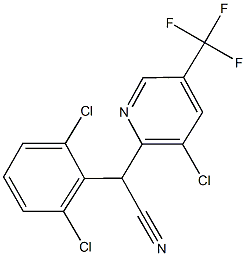 2-[3-Chloro-5-(trifluoromethyl)pyridin-2-yl]-2-(2,6-dichlorophenyl)acetonitrile97% Structure