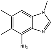 1H-벤즈이미다졸-4-아민,1,5,6-트리메틸- 구조식 이미지