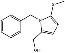 [1-벤질-2-(메틸설파닐)-1H-이미다졸-5-일]메탄올 구조식 이미지