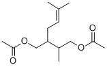 3-methyl-2-(3-methylbut-2-enyl)butane-1,3-diyl diacetate 구조식 이미지