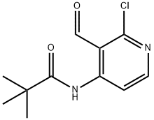 N-(2-CHLORO-3-FORMYLPYRIDIN-4-YL)PIVALAMIDE Structure