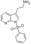 1H-피롤로[2,3-b]피리딘-3-에탄아민,1-(페닐설포닐)- 구조식 이미지